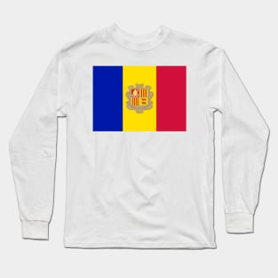 Flag of Andorra Long Sleeve T-Shirt